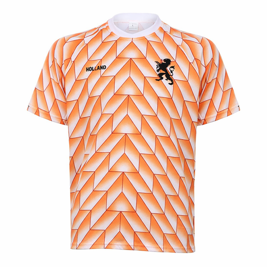 Maillot de Foot Championnat d'Europe 88 Gullit 1988 - Orange - Équipe nationale des Pays-Bas - Enfant et Adultes